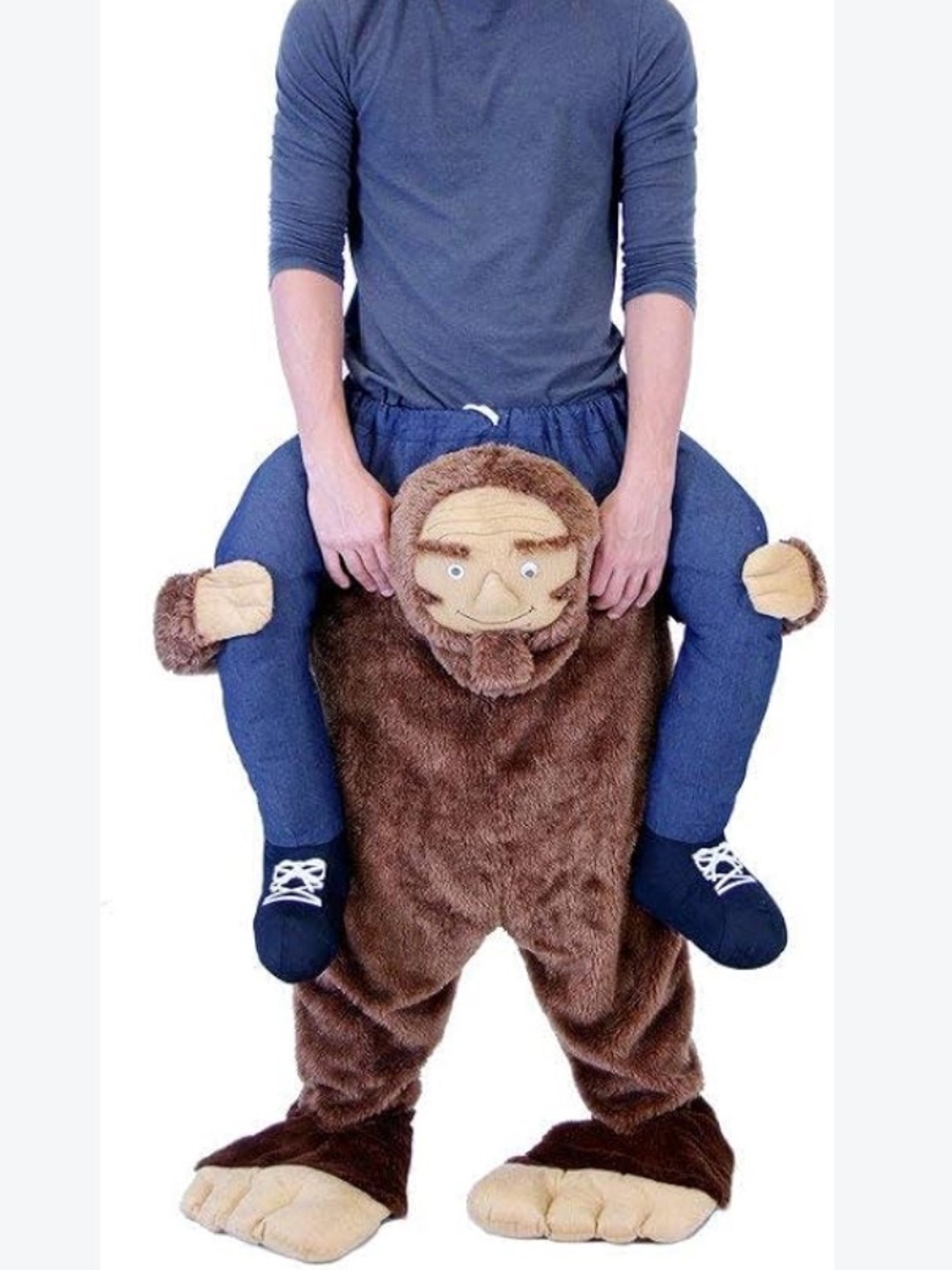 Costume Agent Men's Carry Me Sasquatch Big Foot Halloween Costume. Size Plus.